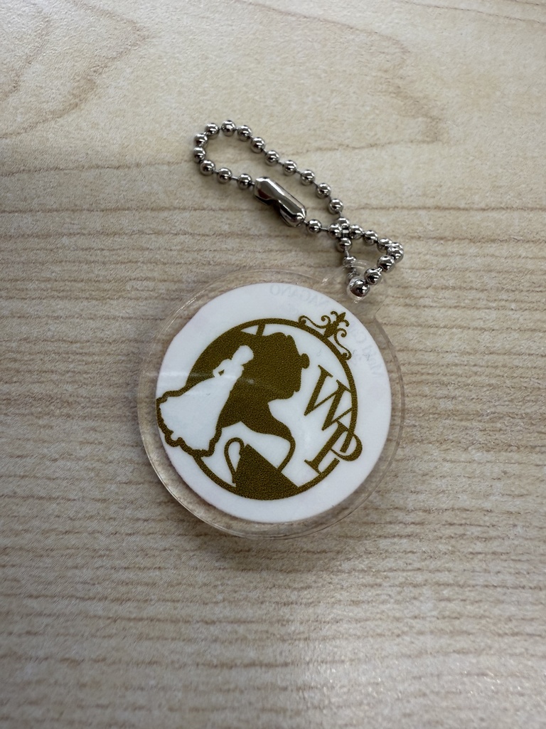 出張長野 丸型アクリルキーホルダー