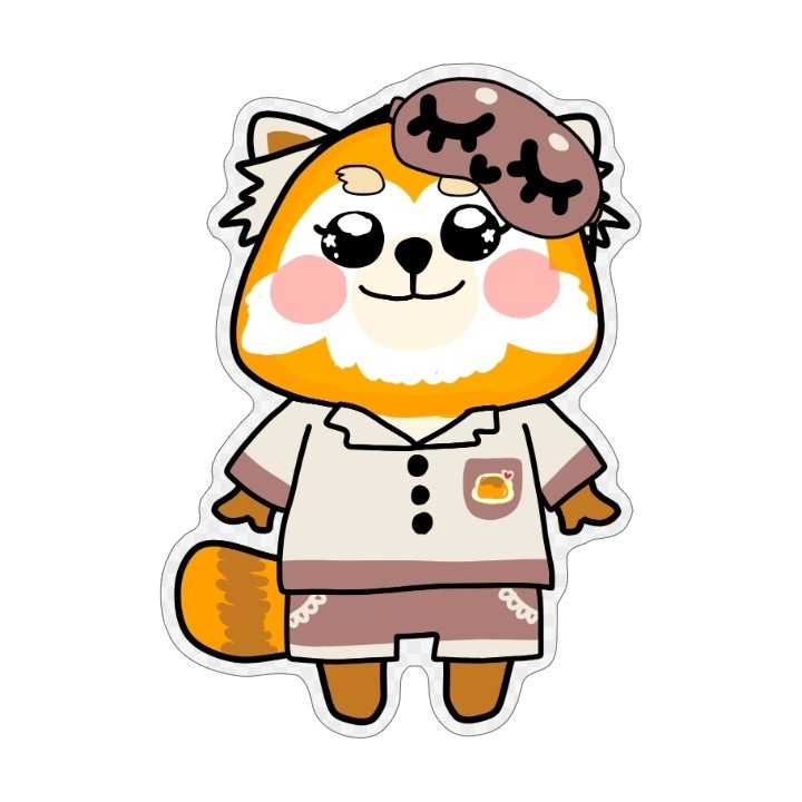 【ステッカー/ぱじゃま】『よし、いっしょにねよ！』