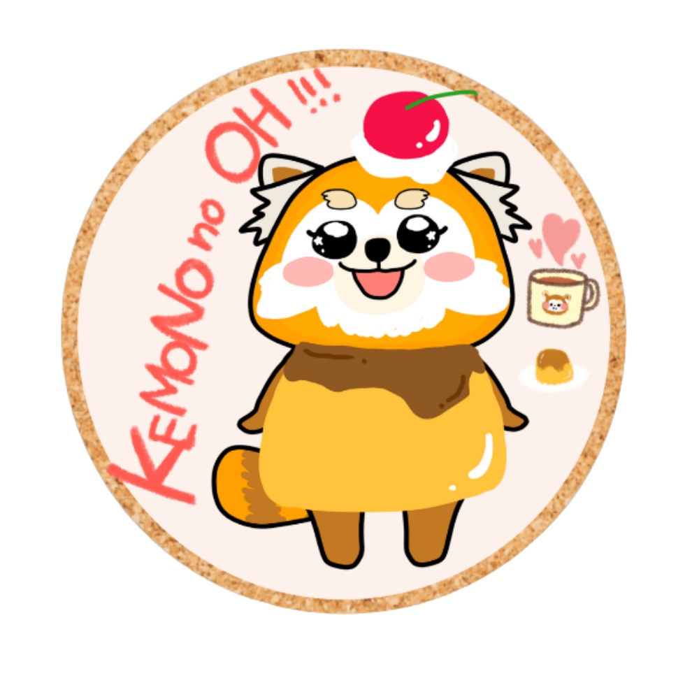 【コースター/おう】『おうといっしょにコーヒーブレイク』