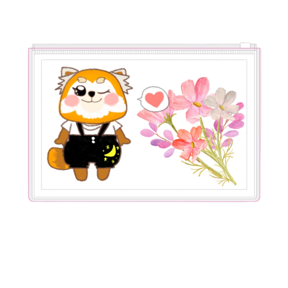 【クリアポーチ/おはな】『コスモスの花ことば知ってる？』