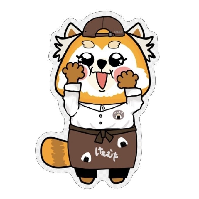 【ステッカー/おにぎりやさん】『じぶんのかおもにぎにぎしちゃうっ』