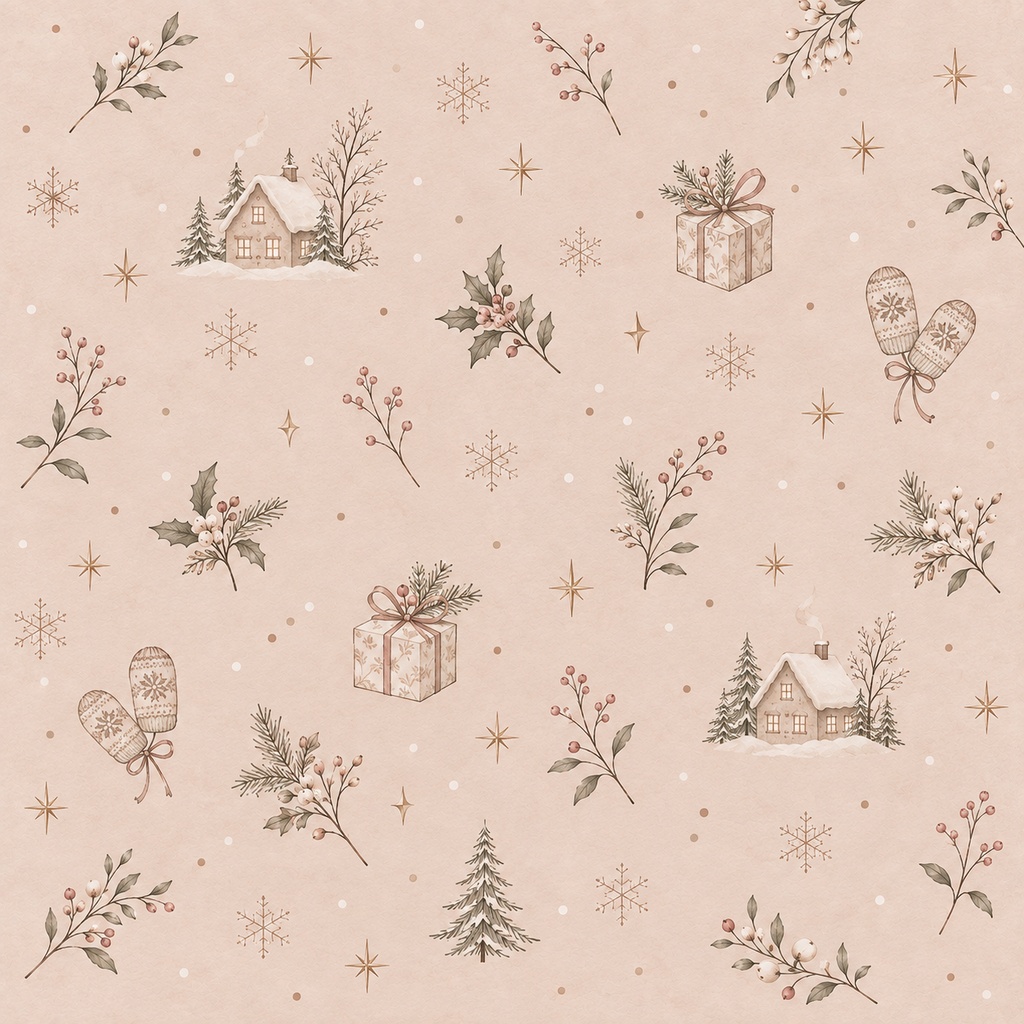 Scandinavian Winter|北欧の冬とクリスマス デジタルペーパー12枚セット