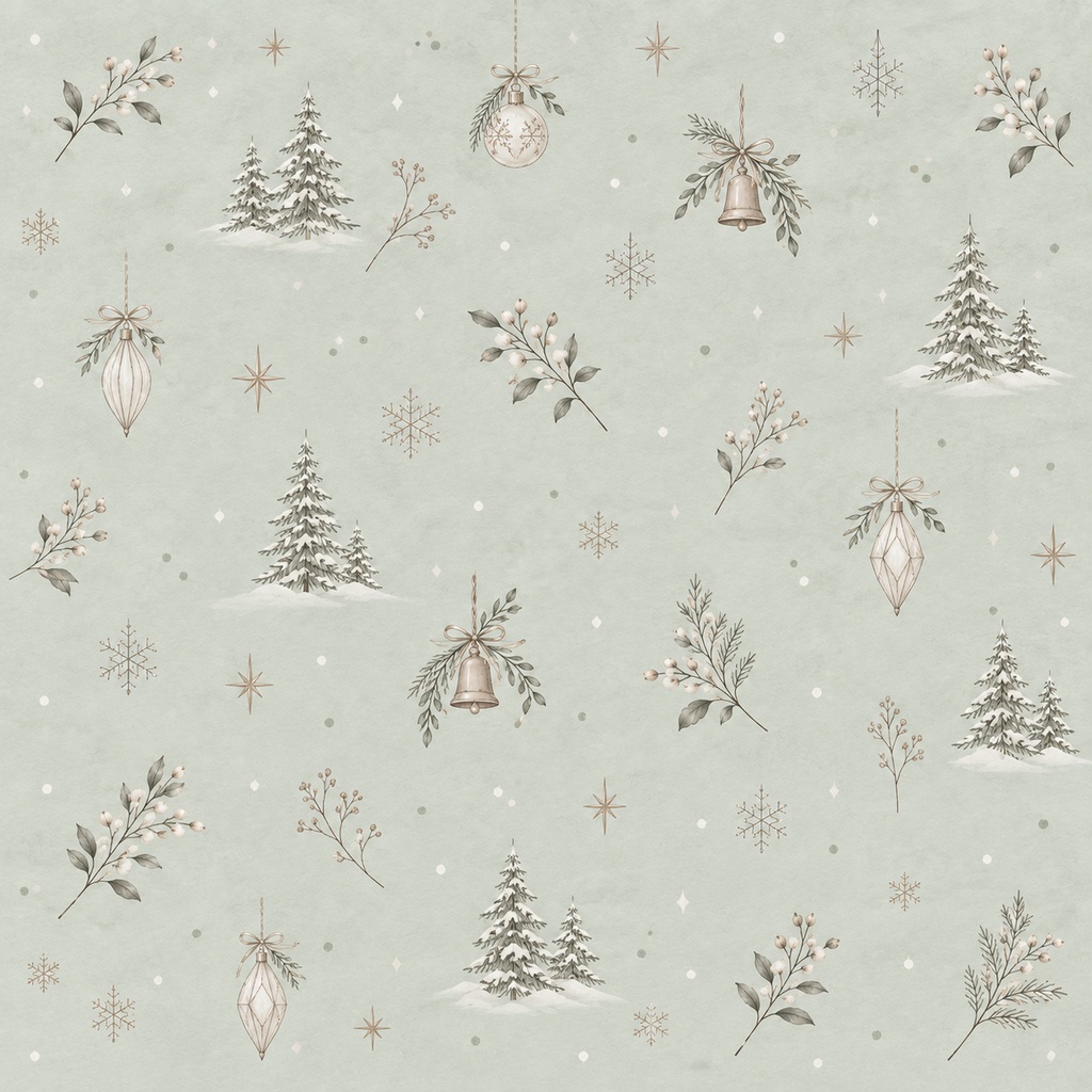 Scandinavian Winter|北欧の冬とクリスマス デジタルペーパー12枚セット