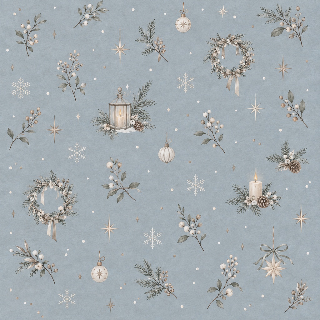 Scandinavian Winter|北欧の冬とクリスマス デジタルペーパー12枚セット