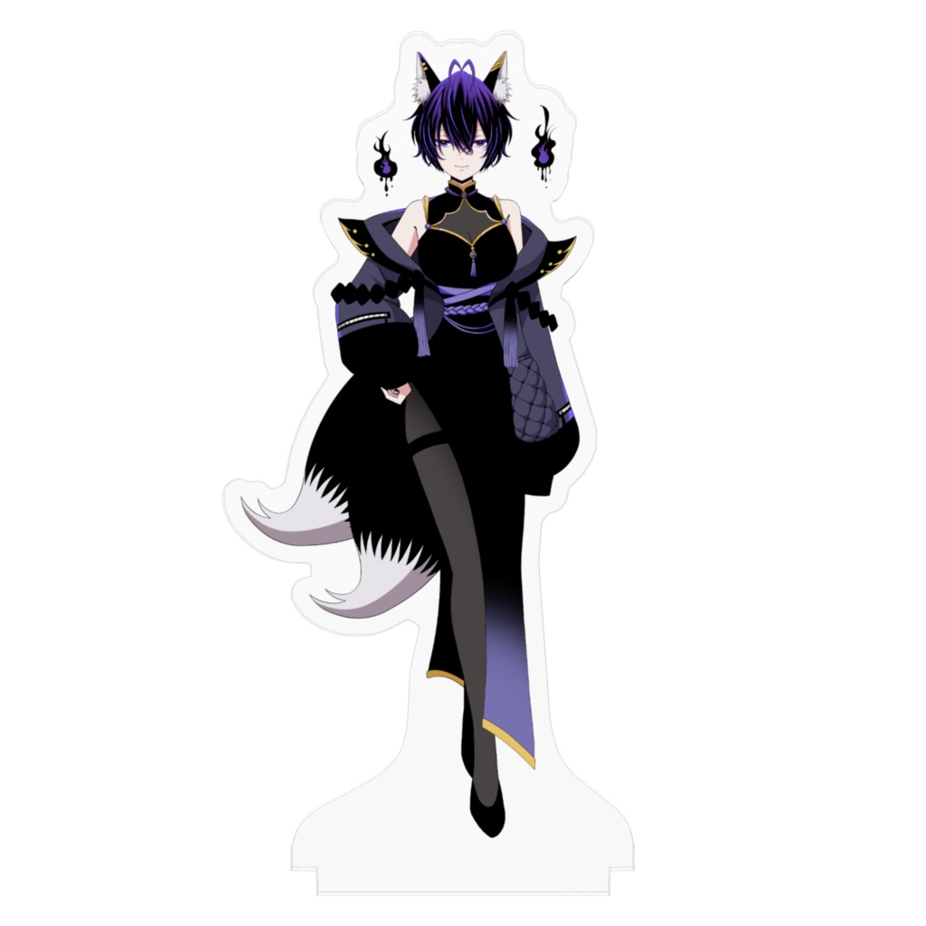 【常設グッズ】アクリルスタンド‐初期衣装【漆紫狐々】
