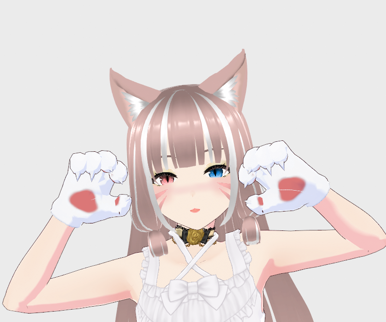[VRoid Texture] Cat Tail, Ears, and Paw Set (Not Rigged Yet ...