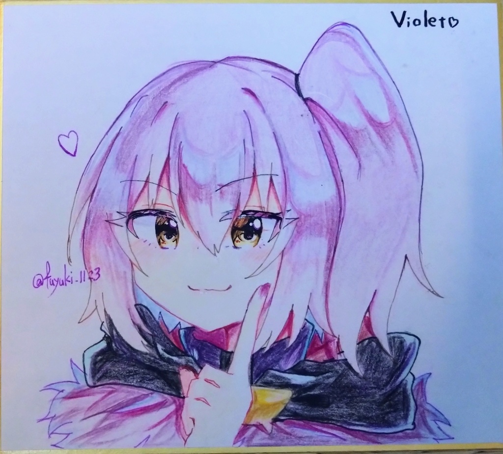 転スラ　ヴィオレ色紙