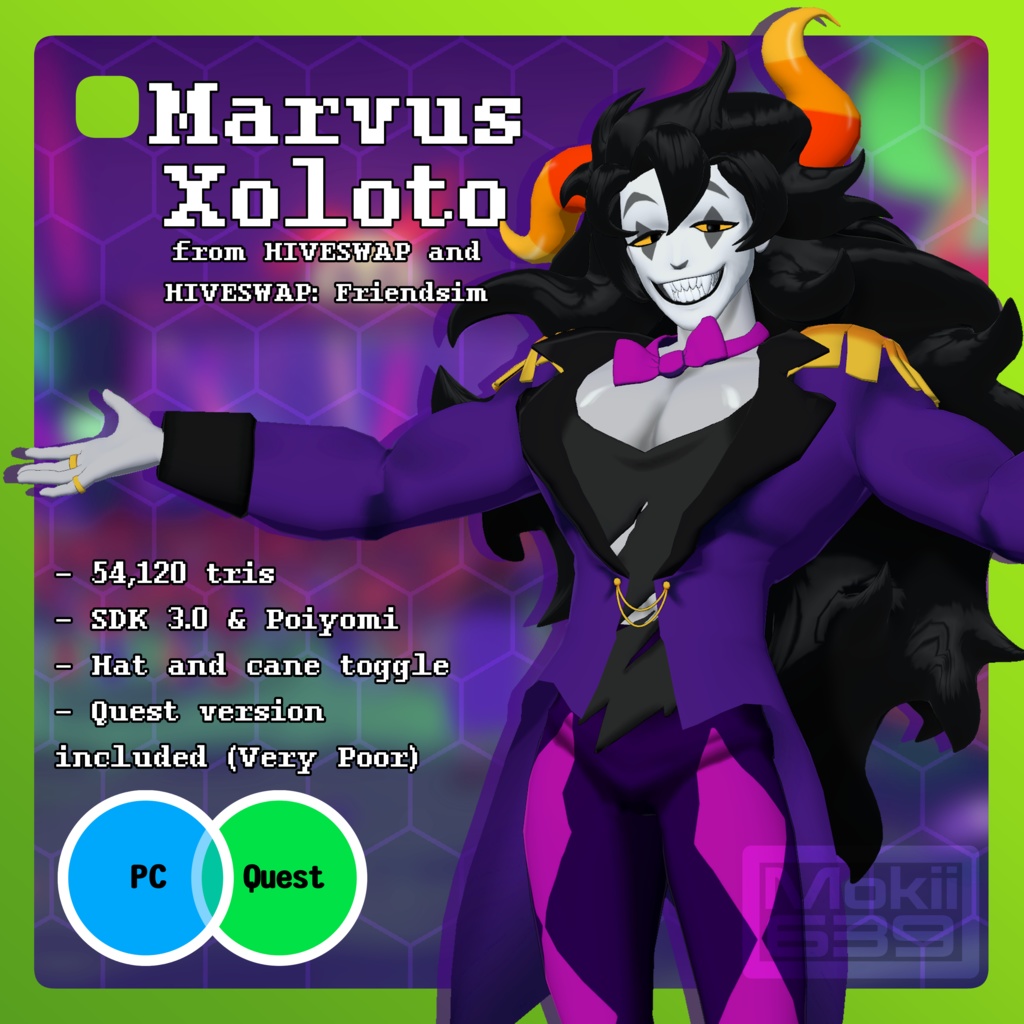 VRChat Avatar - Marvus Xoloto [HIVESWAP]