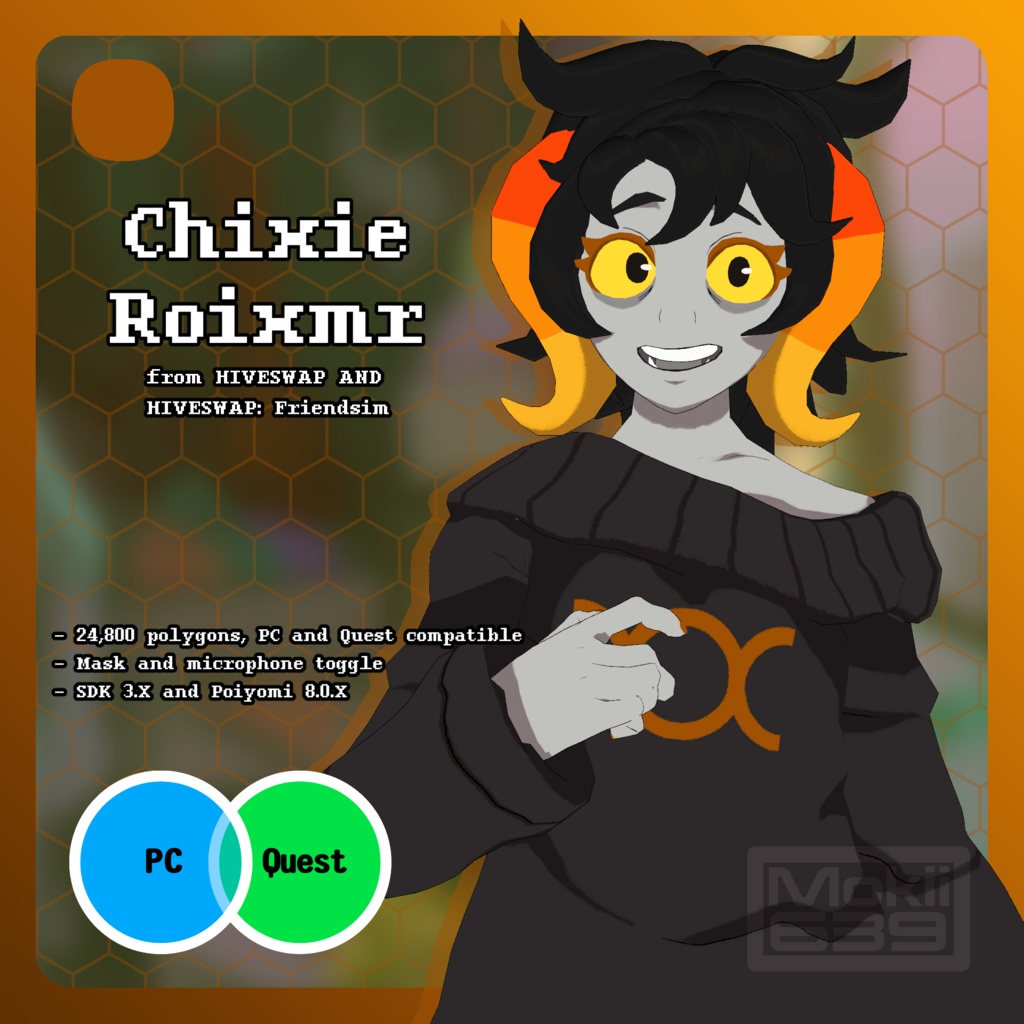 VRChat Avatar - Chixie Roixmr - Mokii's Bag of Stuff - BOOTH