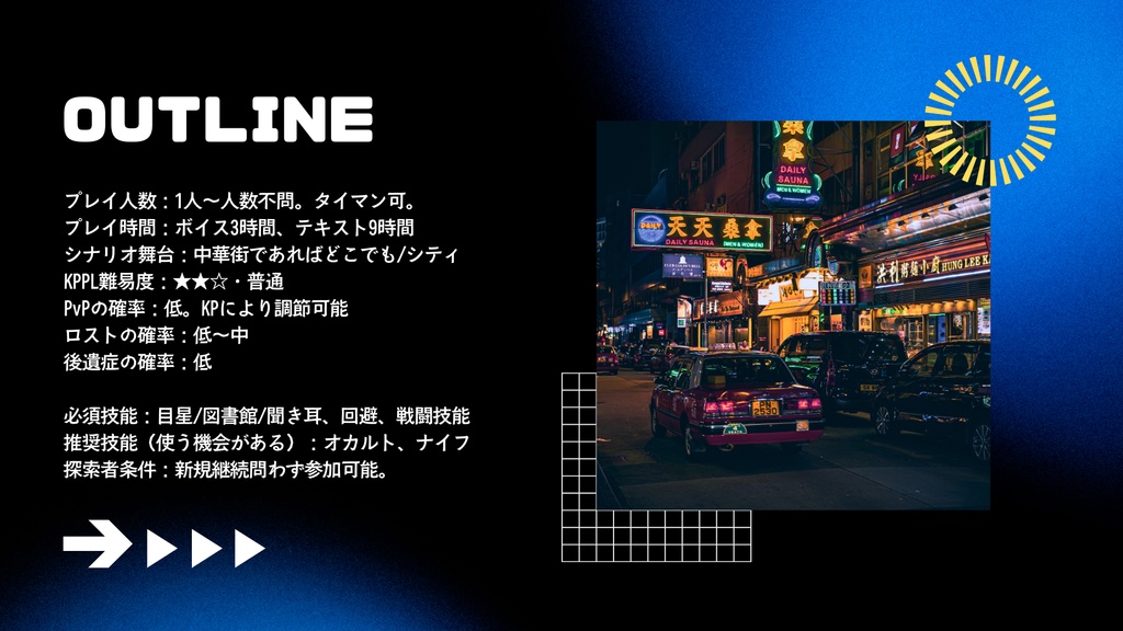 你好!賽子楼街【CoC6th】