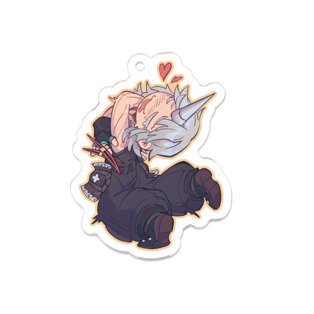 Raven! 7cm One Side Acrylic Charm ①