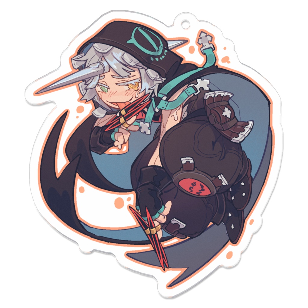 Raven! 7cm One Side Acrylic Charm ②