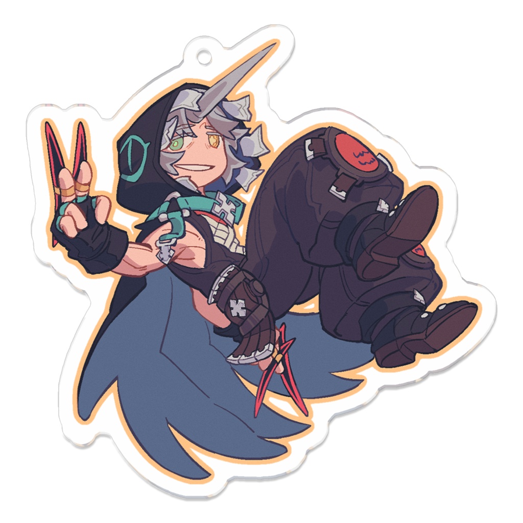 Raven! 7cm One Side Acrylic Charm ③