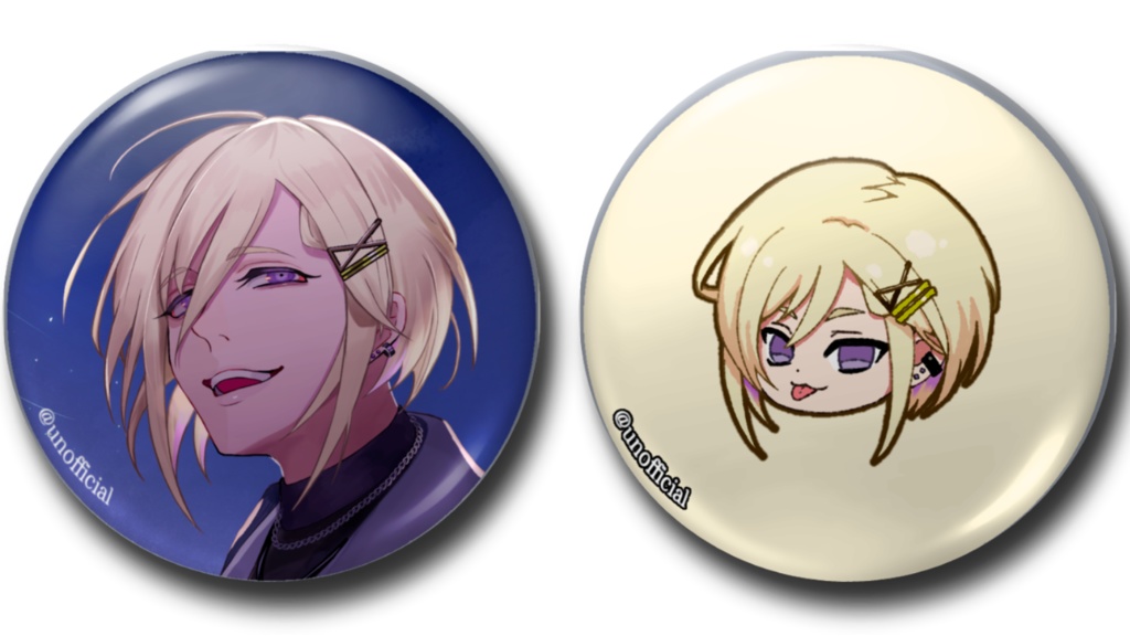 缶マグネット（57mm）ヒナタ 2個セット