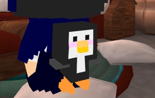 ボクセルペンギン 小物 3Dモデル