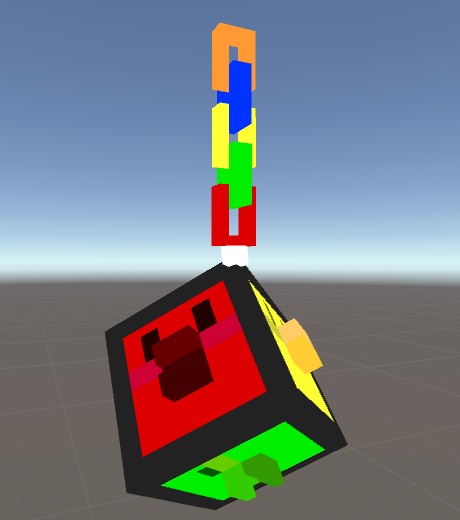 キューブペンギンのストラップ 小物 3Dモデル