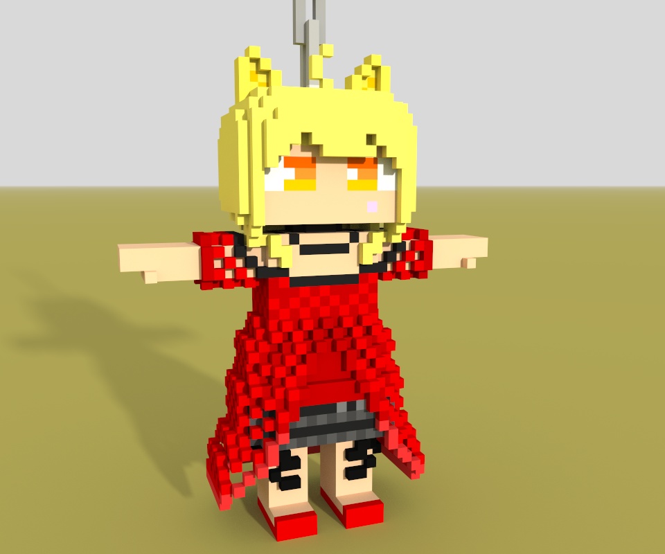 ボクセルストラップ 販売ページ1