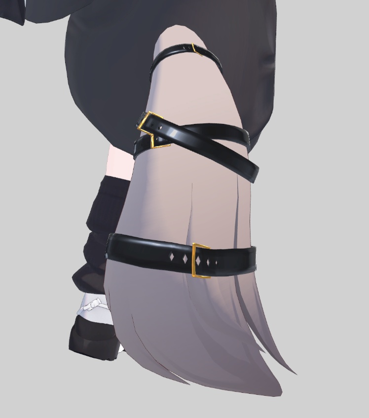 【MA対応】真冬(Mafuyu)用尻尾ベルト【VRChat】