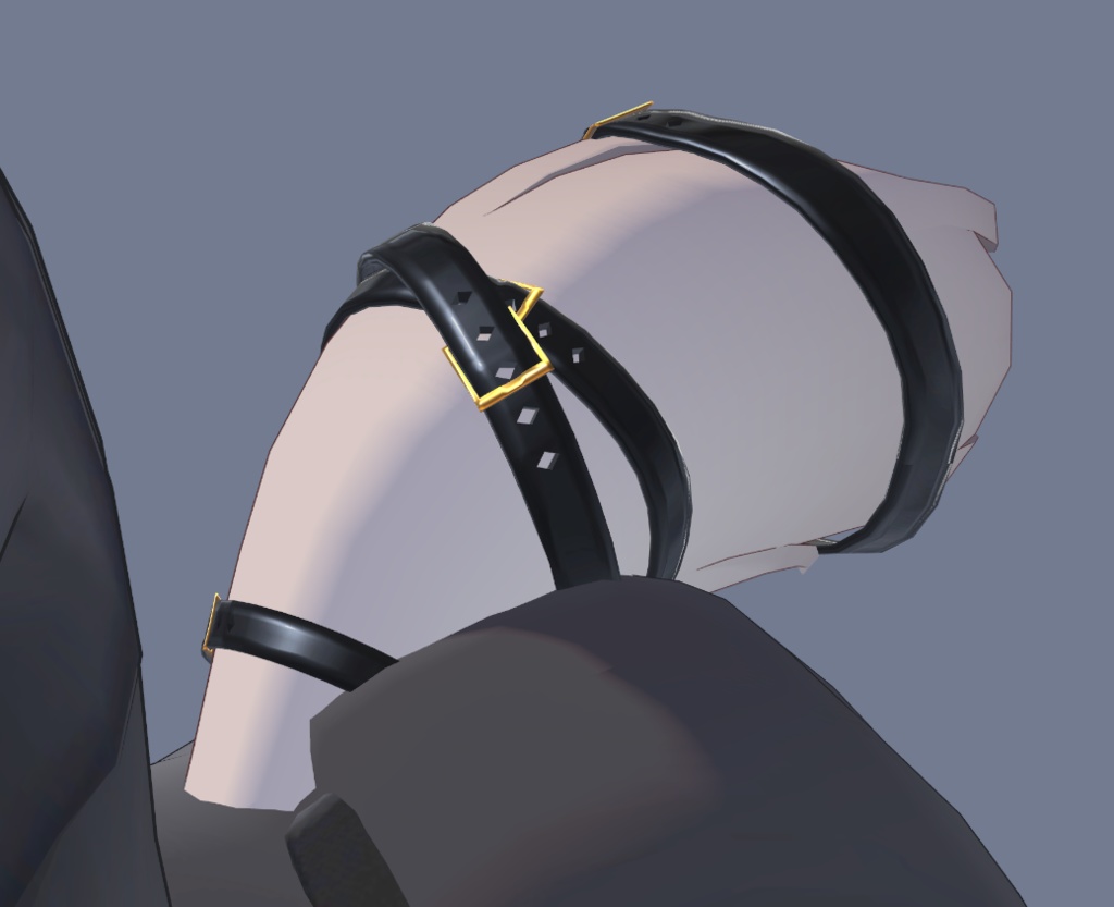 【MA対応】真冬(Mafuyu)用尻尾ベルト【VRChat】