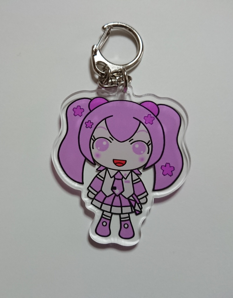 桜ミクちゃんアクリルキーホルダー
