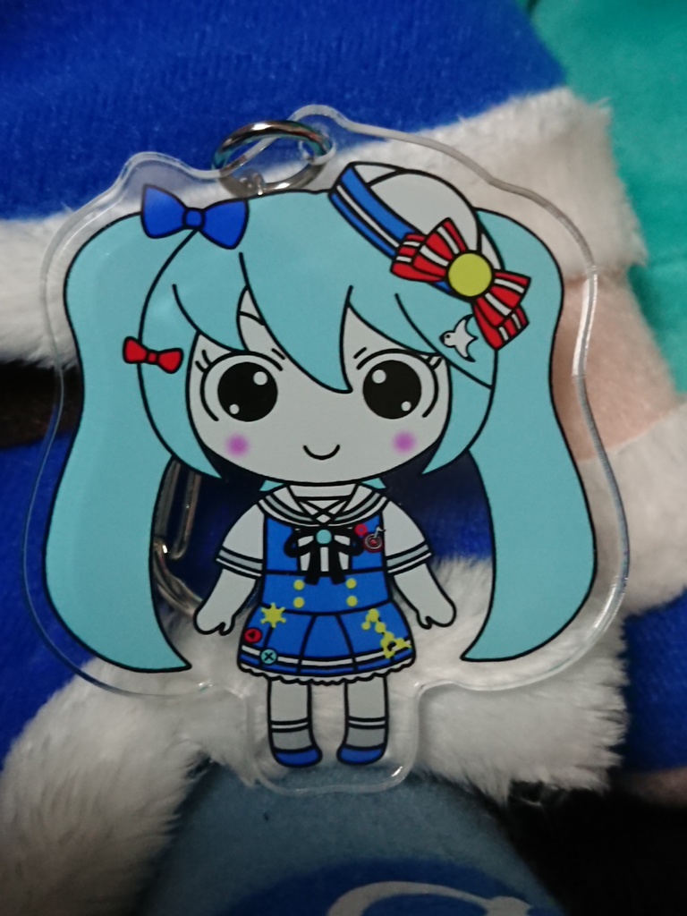 横浜ミクちゃんアクリルキーホルダー