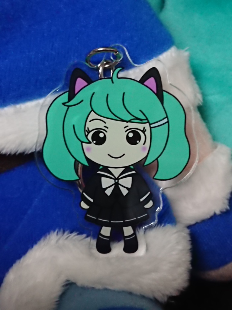 ネコミクちゃんアクリルキーホルダー