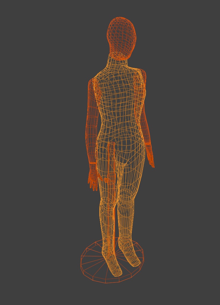 マネキン3Dモデル 2体|Unity対応