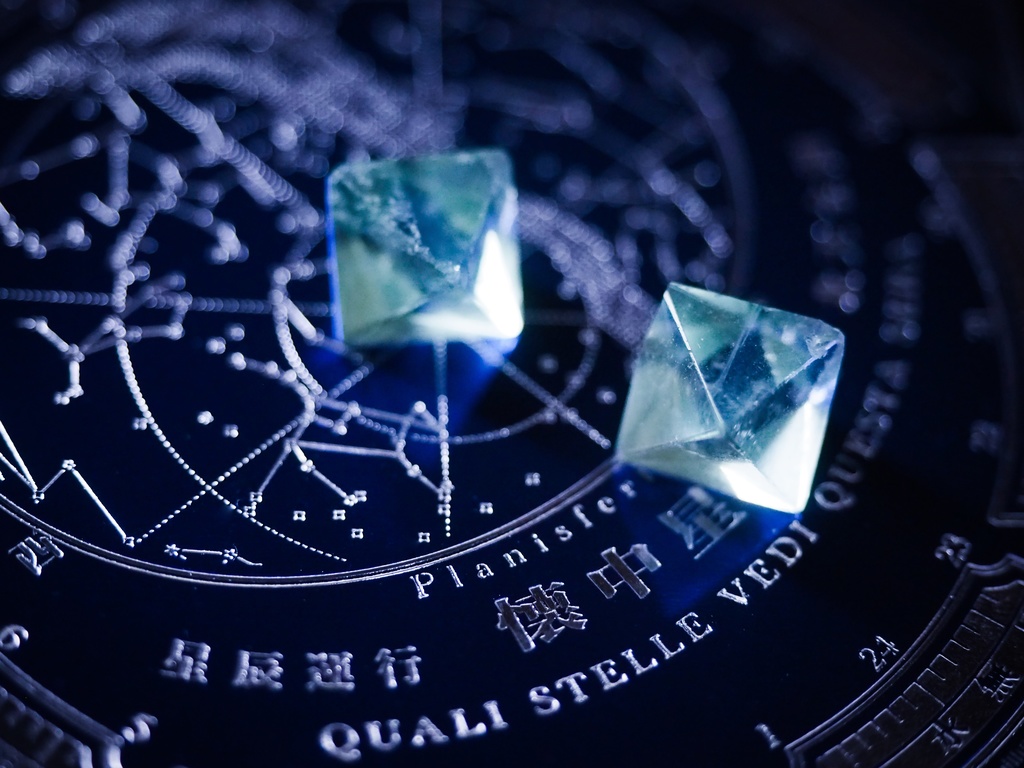 懐中星天儀紙盤(青)