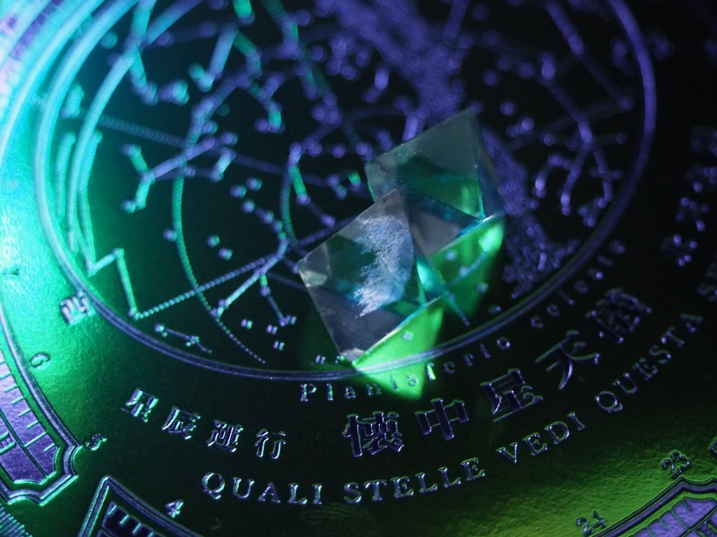 懐中星天儀紙盤(緑)