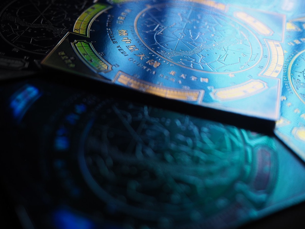 懐中星天儀紙盤(緑)