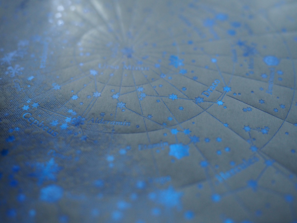 綺羅星紙 夜光(白+青箔)