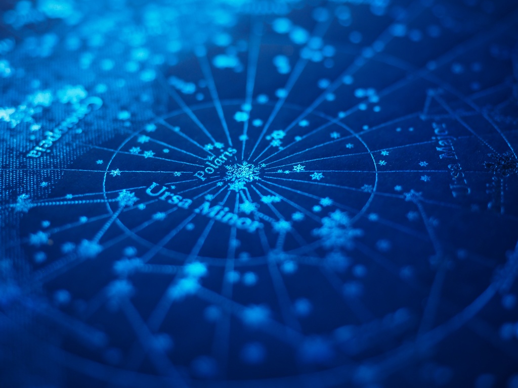 綺羅星紙 夜光(濃紺+青虹箔)