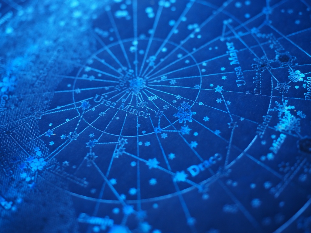 綺羅星紙 夜光(濃紺+青虹箔)