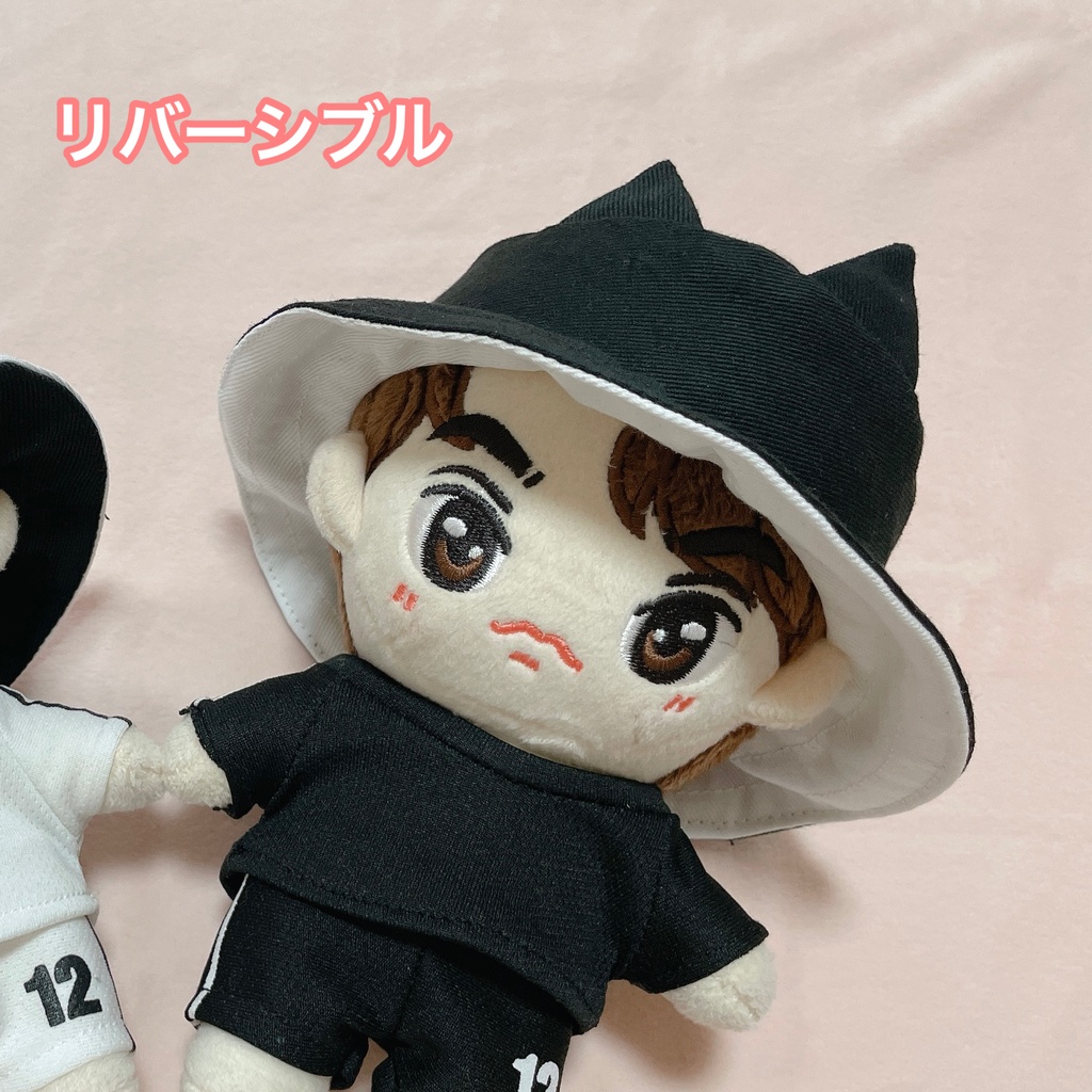 帽子 ネコミミ リバーシブル ぬいぐるみ用