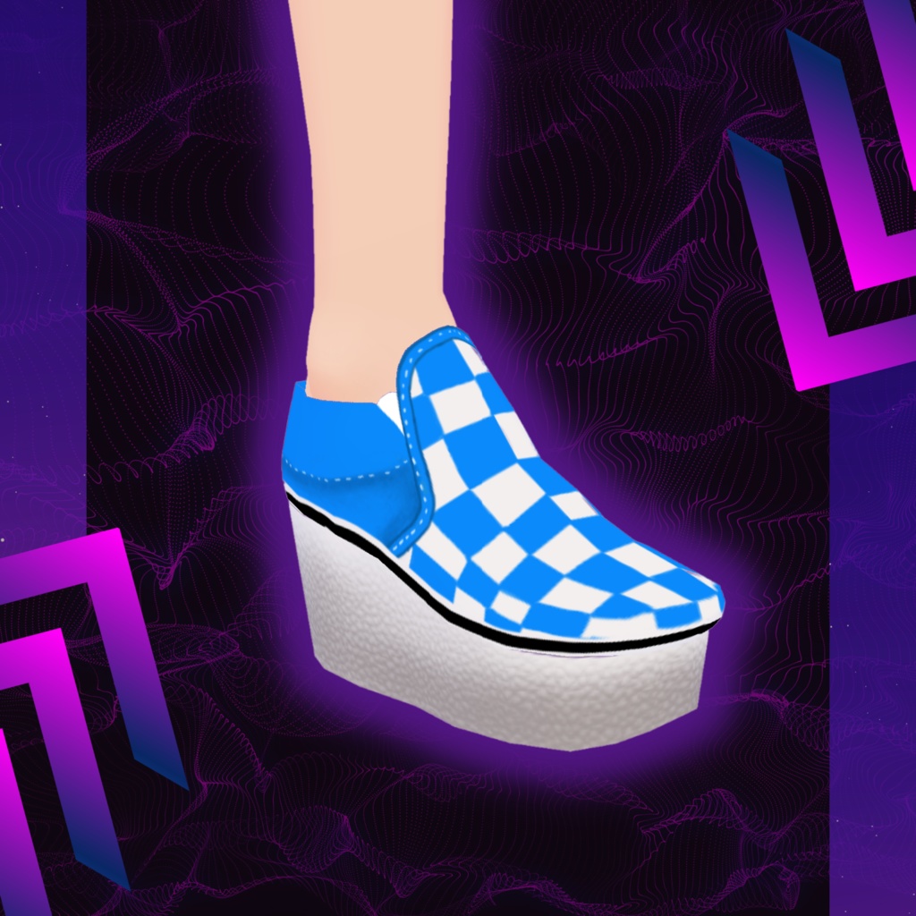 VRoid Vans Shoe Texture Blue