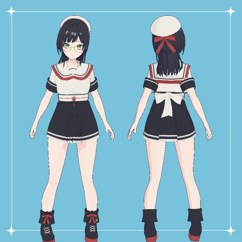 オリジナル3Dモデル『藍夏』- Aika - Ver 1.0.0