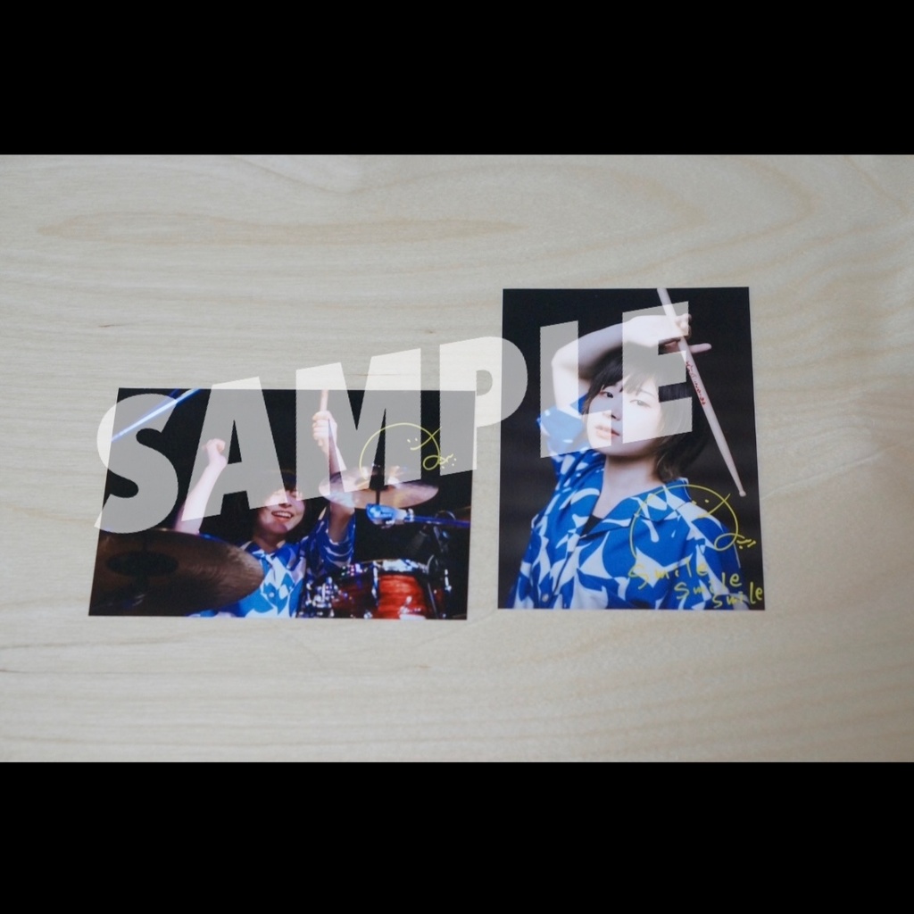 アーティスト写真ブロマイド2枚セット(サイン入り)