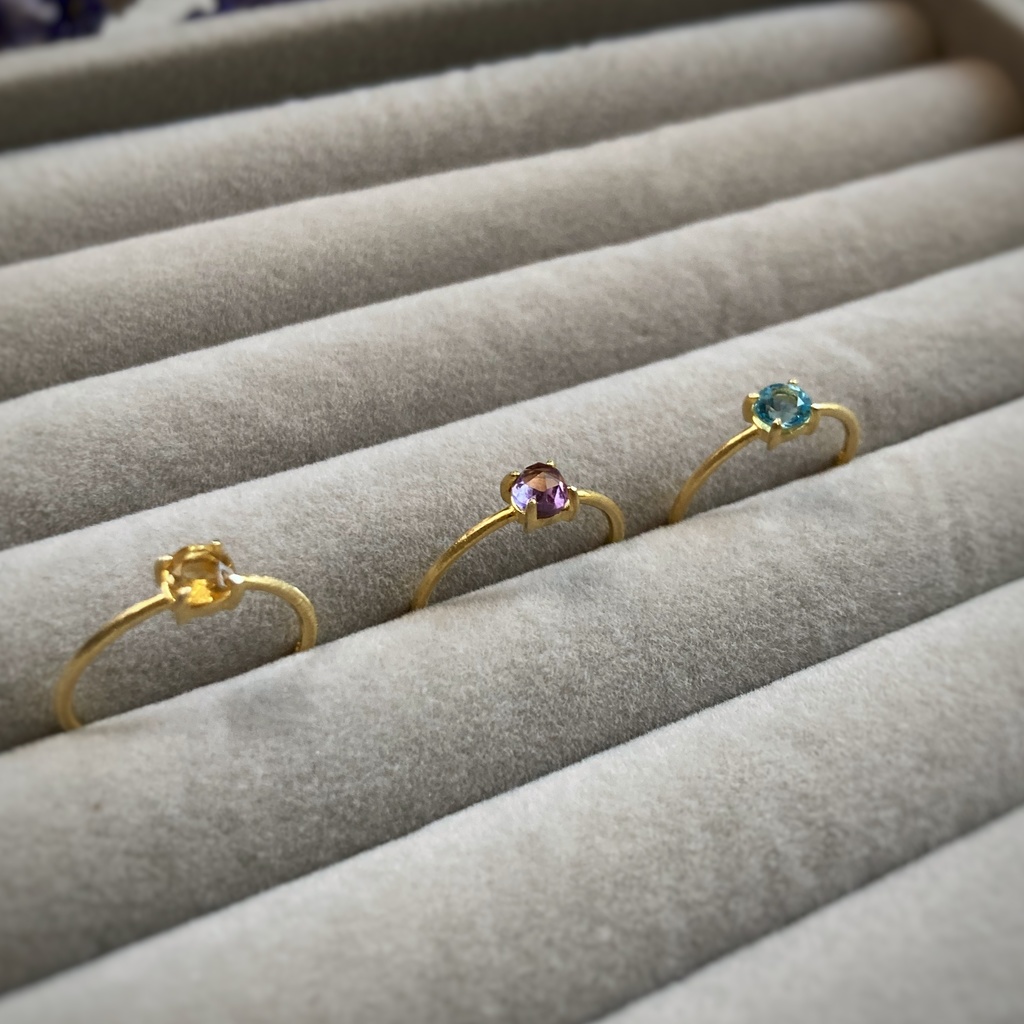 marry you.. アメシストリング ローズカット