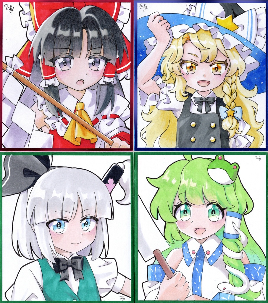 東方ミニ色紙