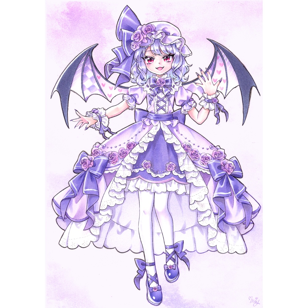 【イラスト】東方project レミリア・スカーレット 紫色ver.