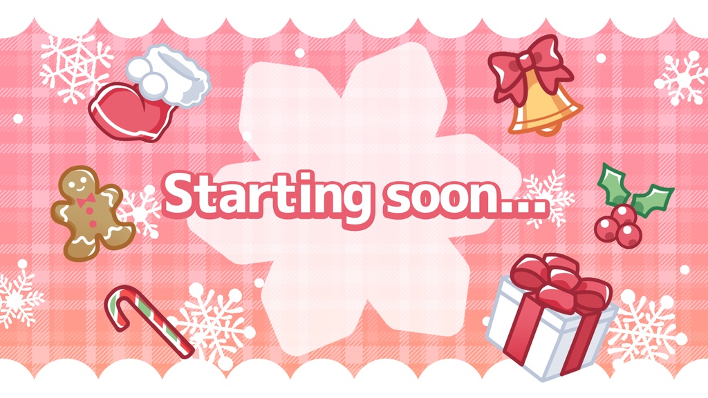 【配信用素材】クリスマス配信待機画面