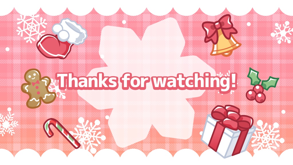 【配信用素材】クリスマス配信待機画面