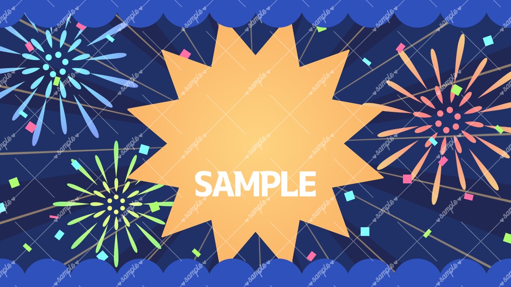 【配信用素材】🎆お正月配信待機画面🎆-New Year Waiting Screen-