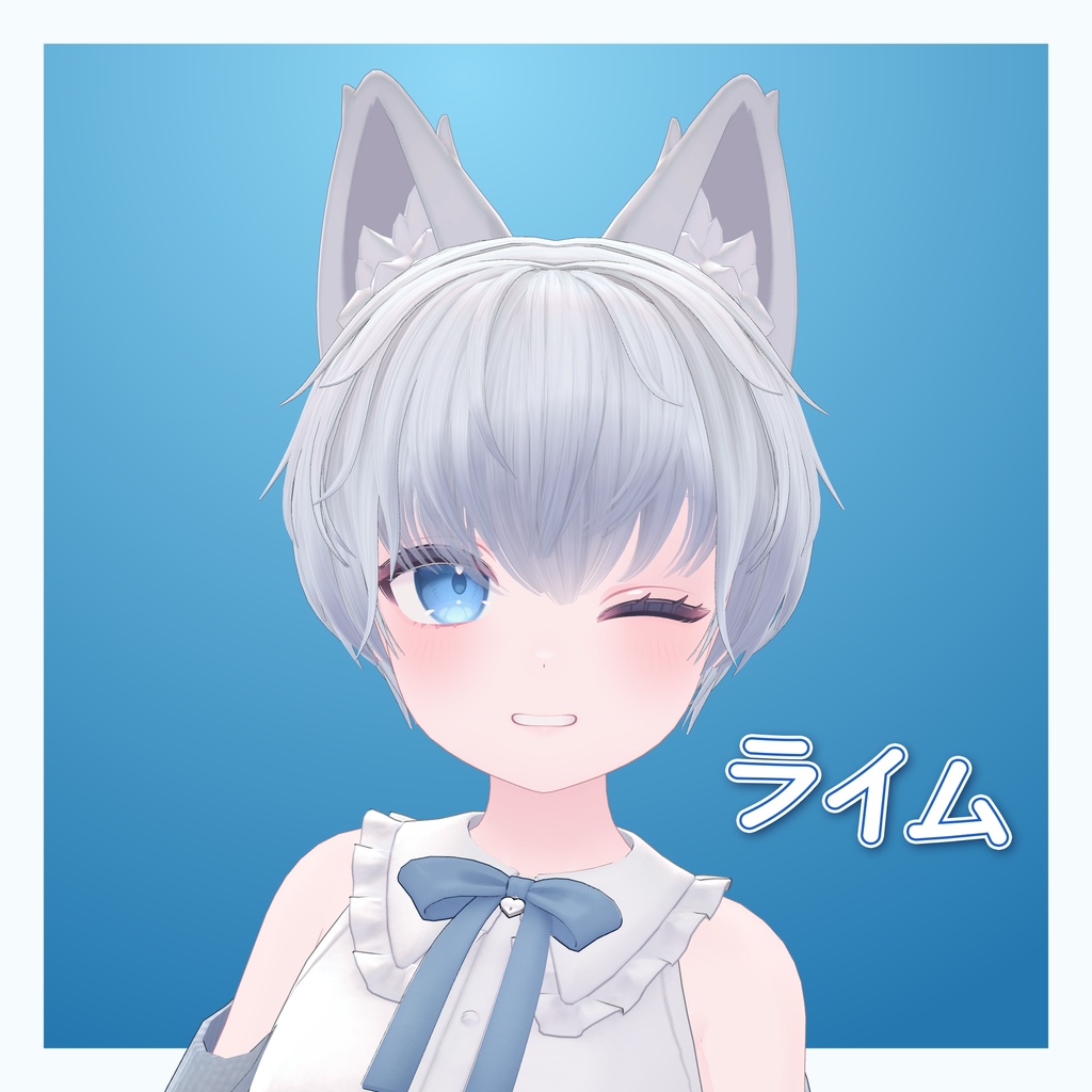 【VRChat想定】ふんわりボーイッシュヘアー