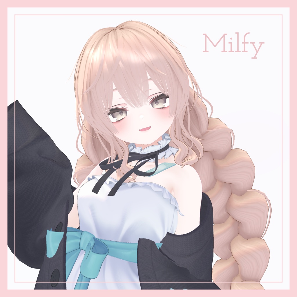 ツインおさげヘアー【VRChat】