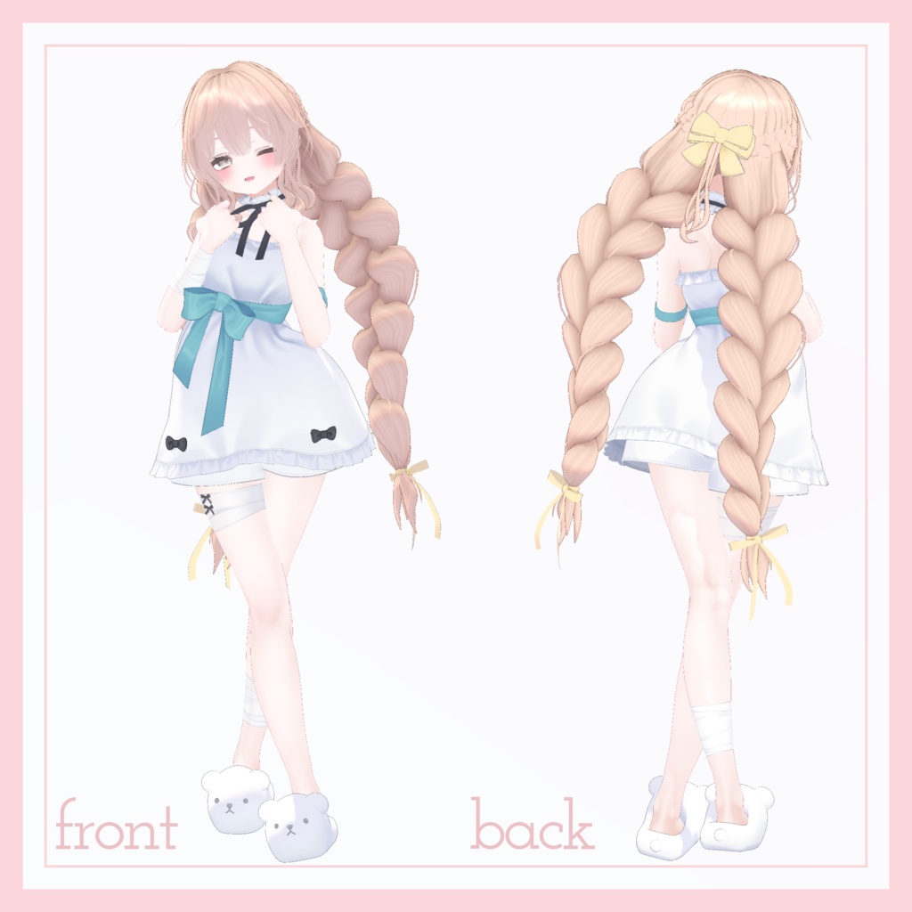 ツインおさげヘアー【VRChat】