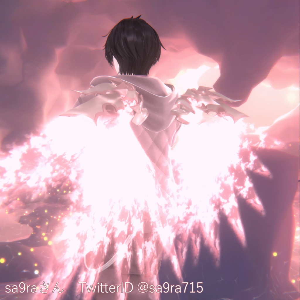 【VRC想定翼型装飾品】Chalybs_ala