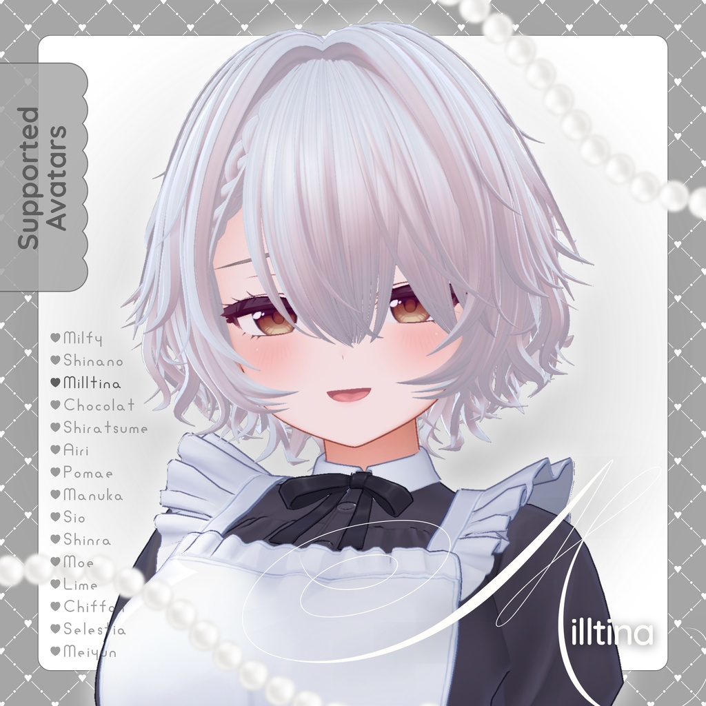 【VRChat】くしゃボブヘアー