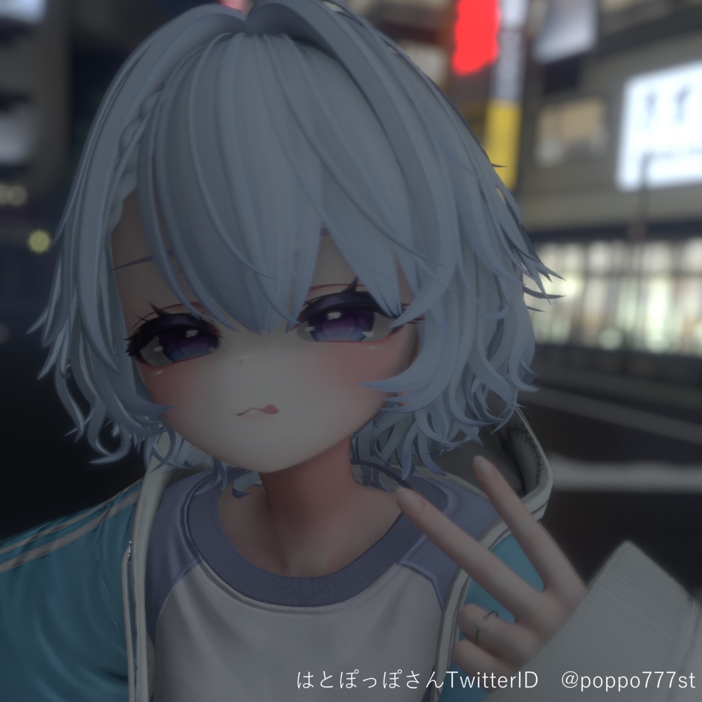 【VRChat】くしゃボブヘアー