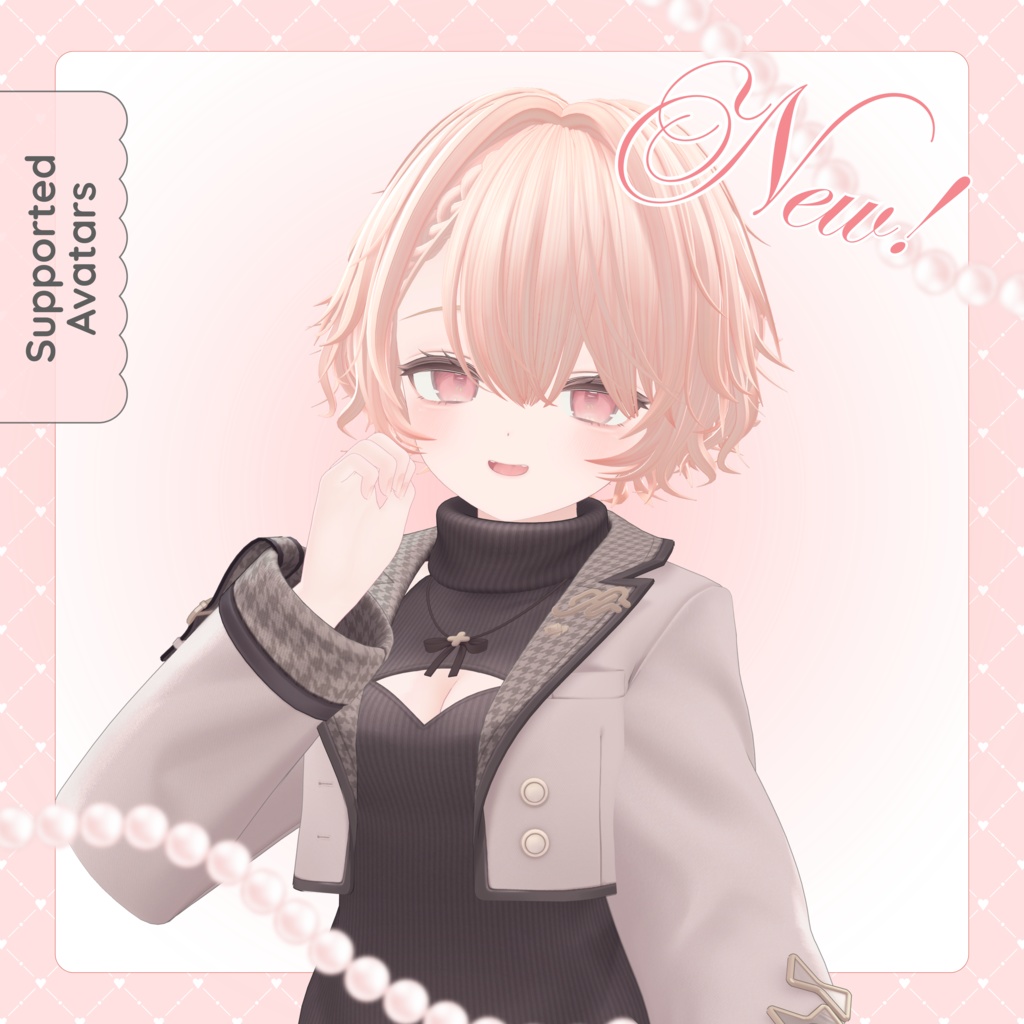 【VRChat】くしゃボブヘアー